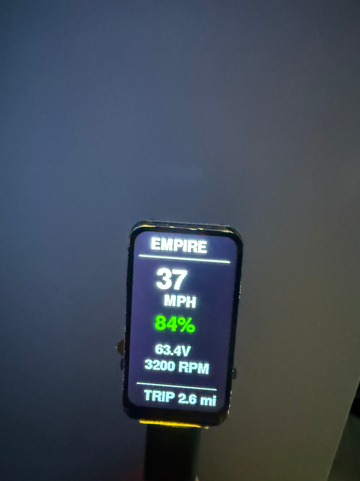 Egg-rider v2 style display